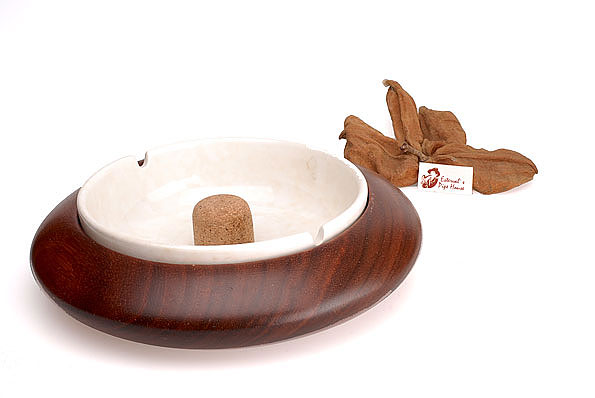 RO-EL Pipe Ashtray Wood/Ceramic Estate